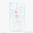 Ốp lưng IPHONE XR lưng trong in hình cute có tai mèo