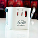 Cốc sạc 3 cổng GaN 65W type C 65w x2 + usb A 30w x1 LDNIO Z6 bh03t