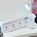 Ổ cấm điện 2500w 2 mét 5 cổng EU + type c 20w x1 + usb A 18w x 1 + usb A 12w 2.4A x 2  LDNIO SC5415 bh03t