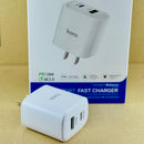 Cóc sạc usb A + type C 20w HOCO DMC5 PLUS bh01t