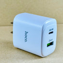 Cóc sạc usb A + type C 20w HOCO DMC5 PLUS bh01t