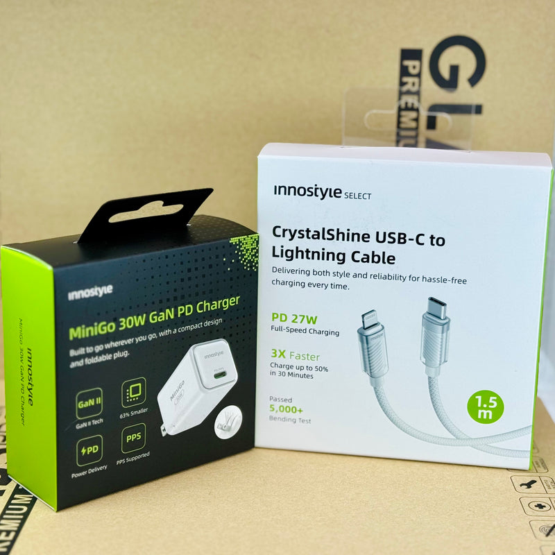 Cáp sạc type C to lightning 1.5 mét 27W INNOSTYLE  SCL150WHT bh12t