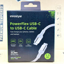 Cáp sạc type C to type C 1.5 mét màu trắng 60W INNOSTYLE POWERFLEX ICC150ALSLV bh12t