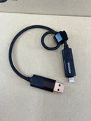 Cáp sạc 4 in 1 usb A + type C to type C + lightning 65W 0,3 mét ESSAGER EXC65-XLB01-P bh03t