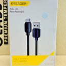 Cáp sạc usb A to type C 7A 100W 1 mét ESSAGER EXC7A-WL01-P EXC7A-WL03-P bh03t