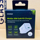 Cóc sạc nhanh INNOSTYLE MINI GO 30W GaN PC/PPS charger màu trắng IC30GWHT bh12t