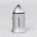 CÓC SẠC NHANH PISEN 18W Ô TÔ, XE MÁY - 2 CỔNG USB A (TP-C02LXF) BH12T