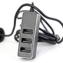 CỐC SẠC Ô TÔ 1 USB, CHIA 3 CỔNG USB BASEUS (CCTON-01) BH03T ĐIỀU KIỆN CÒN ĐỦ BAO BÌ