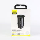 CỐC SẠC Ô TÔ 30W 1 CỔNG USB, 1 CỔNG TYPE C BASEUS (CCYS-C01) BH03T ĐIỀU KIỆN CÒN ĐỦ BAO BÌ