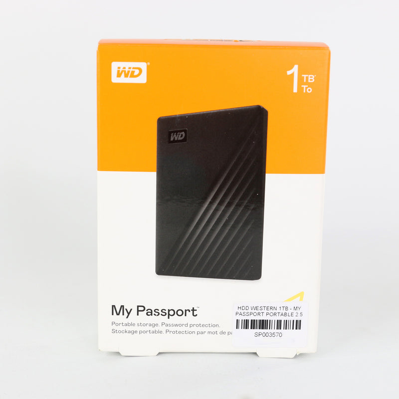 HDD WESTERN 1TB - MY PASSPORT PORTABLE 2.5 + bao da bh24t