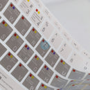 MIẾNG LÓT PHÍM/ PHỦ PHÍM MACBOOK 12"/ PRO 13"/ 15" (NON- TOUCH) JCPAL VERSKIN LEARN GREY JCP2176