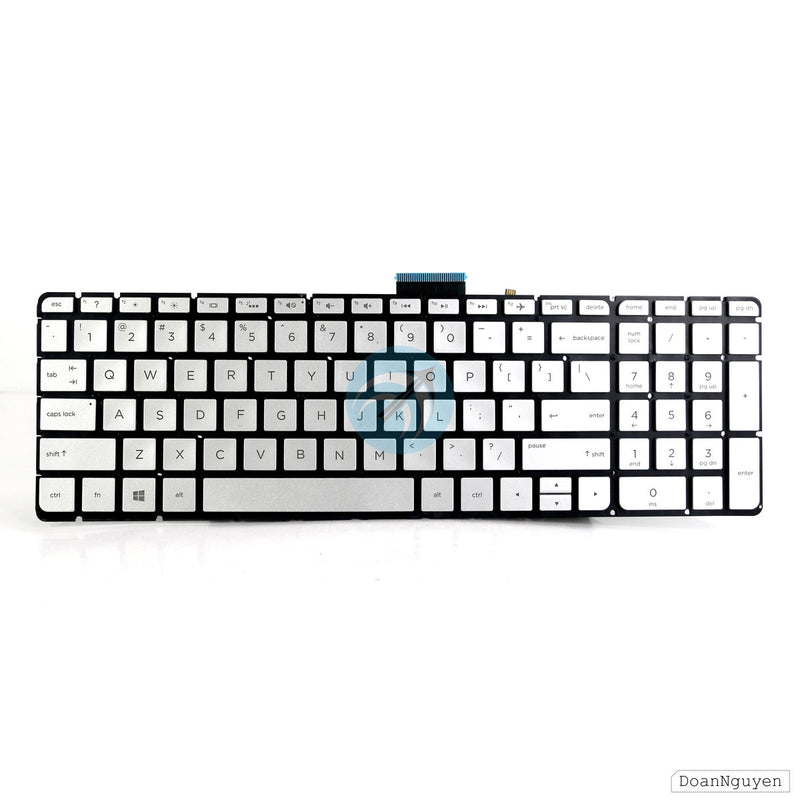 Bàn phím HP 15AB 15AU 15AX M6P 15AS M6AQ màu bạc có đèn bh06t