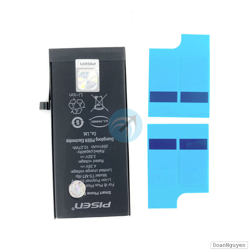 Pin điện thoại IPHONE 8+ dung lượng chuẩn 3.8V 2691mah (PISEN) bh12t