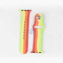 DÂY ĐEO APPLE WATCH 38MM 40MM CAO SU SỌC MÀU CẦU VỒNG