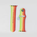 DÂY ĐEO APPLE WATCH 38MM 40MM CAO SU SỌC MÀU CẦU VỒNG