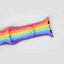 DÂY ĐEO APPLE WATCH 42MM 44MM CAO SU SỌC MÀU CẦU VỒNG