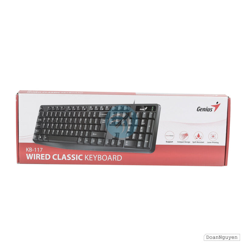 Bàn phím PC Genius KB-117 BH06T