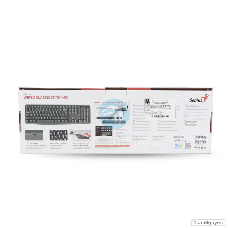 Bàn phím PC Genius KB-117 BH06T