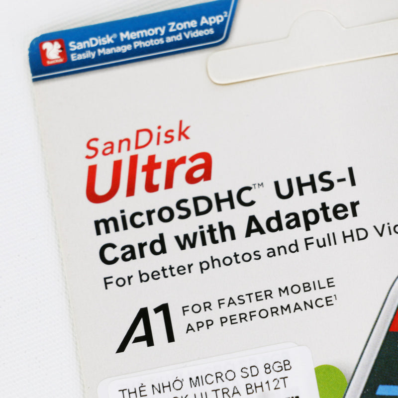 Thẻ nhớ MICRO SD 8GB SANDISK ULTRA bh06t
