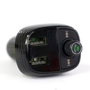 Tẩu Ô Tô KAKU KSC-184 Car FM Transmiter Bluetooth 5.0 / MP3 / MicroSD / 2x USB 3.4A / LED / Car Charger / Black