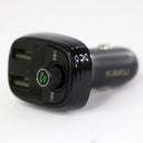 Tẩu Ô Tô KAKU KSC-184 Car FM Transmiter Bluetooth 5.0 / MP3 / MicroSD / 2x USB 3.4A / LED / Car Charger / Black