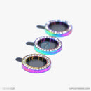 Bảo vệ camera 7 màu IPHONE 12 PRO 3 mắt (TITAN ĐÍNH ĐÁ)