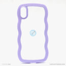 Ốp lưng IPHONE X/XS lưng trong viền màu gợn sóng