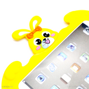 ỐP IPAD 10.2/ 10.5 2019 SILICON MỀM CHỐNG RƠI HÌNH THỎ MÀU VÀNG KAKU KSC-074 MENGCHONG