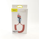 Cáp sạc điện thoại usb A to lightning 1 mét BASEUS xoắn đàn hồi (CALSR-09) bh03t điều kiện còn đủ bao bì