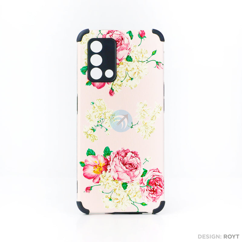 Ốp lưng OPPO A74 4G IMD da chống sốc hình hoa