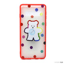 ỐP LƯNG ĐIỆN THOẠI SAMSUNG S10 NHÁM HÌNH VIỀN MÀU