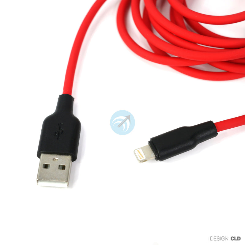 Cáp sạc usb A to lightning 2.4A silicone 2 mét HOCO X21 PLUS