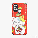 Ốp lưng SAMSUNG A21S dẻo hình mèo thần tài