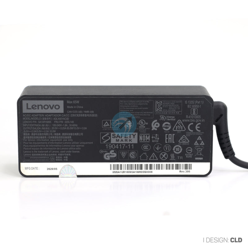 Sạc LENOVO 20V-3.25A TYPE C 65W zin máy đã qua sử dụng bh03t