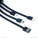 Pin sạc dự phòng 10000 mAh có dây sạc micro + type C + lightning , đèn led HOCO CJ9 bh01t