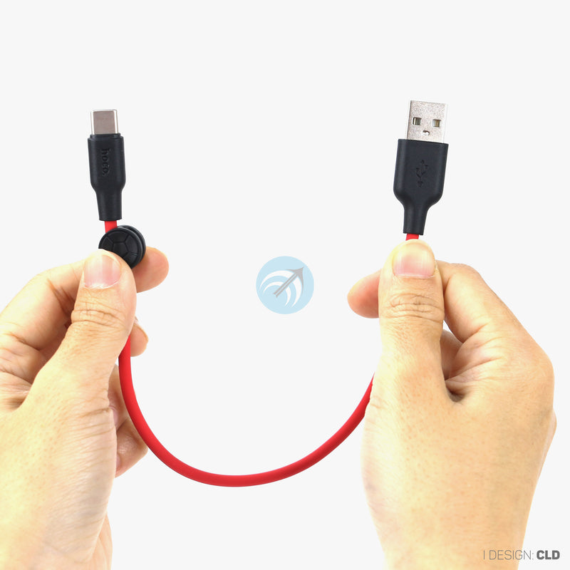 Cáp sạc usb A to type C 3A silicone 0.25 mét HOCO X21 PLUS bh01t