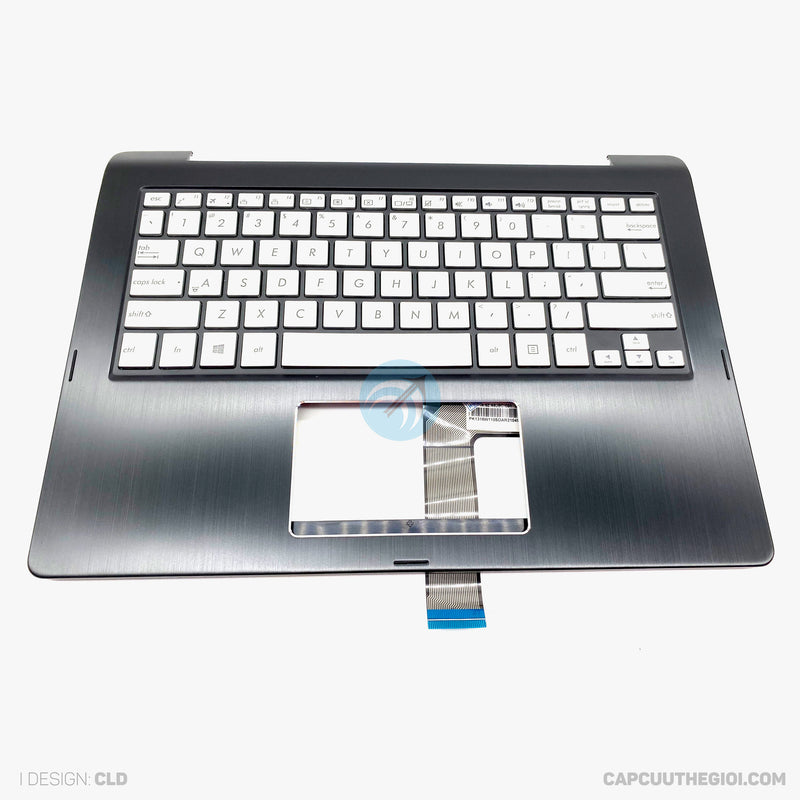 Vỏ laptop ASUS TP300 Q304U mặt c + bàn phím có đèn màu bạc bh03t