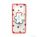 ỐP LƯNG ĐIỆN THOẠI SAMSUNG S10+ NHÁM HÌNH VIỀN MÀU