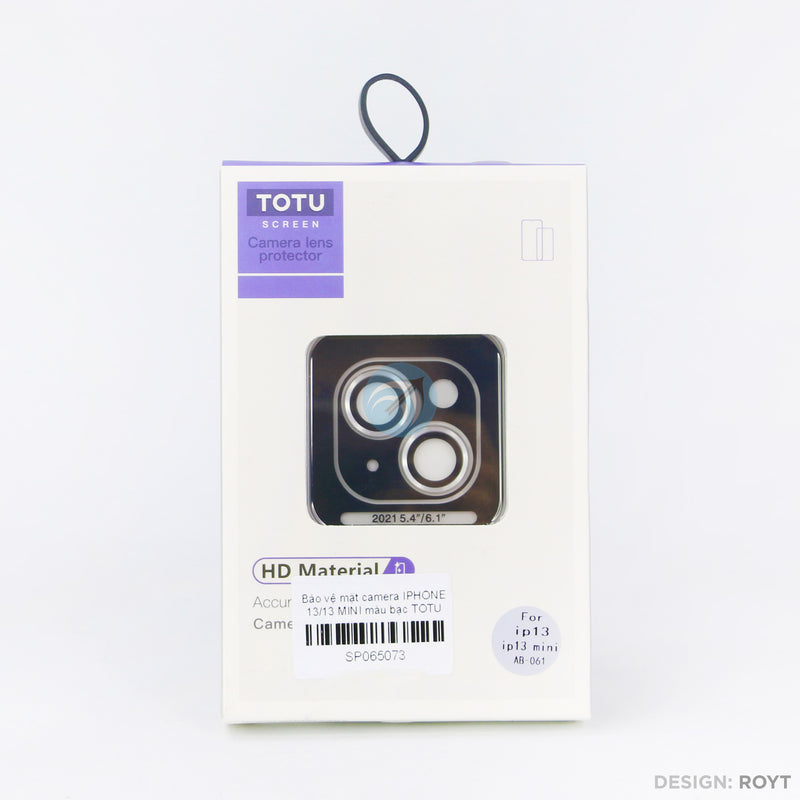 Bảo vệ mặt camera IPHONE 13/13 MINI màu bạc TOTU