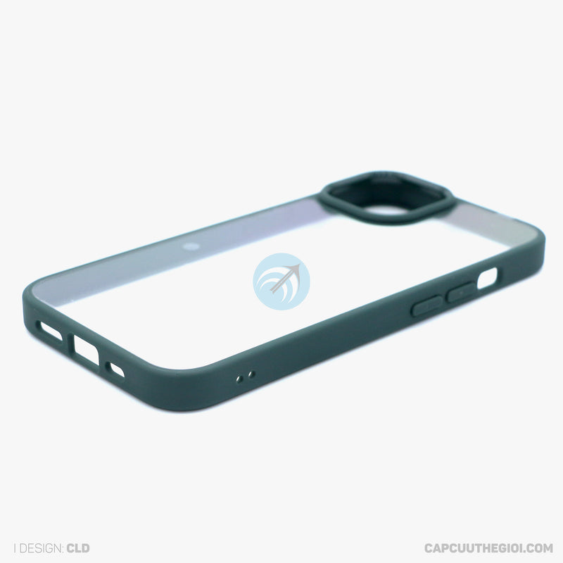 ỐP LƯNG IPHONE 14 6.1 LƯNG TRONG VIỀN MÀU XANH LÁ LIKGUS