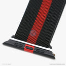 Dây đeo Thép Apple Watch 42/44/45mm màu đen sọc đỏ COTEETCI