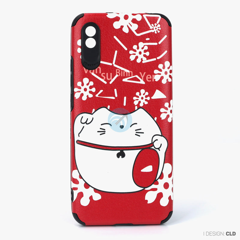 Ốp lưng MI 9A dẻo hình mèo thần tài