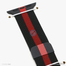 Dây đeo Thép Apple Watch 38/40/41mm màu đen sọc đỏ COTEETCI