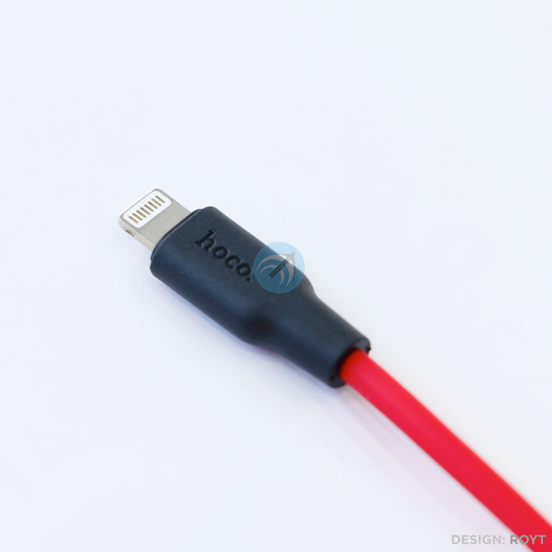 Cáp sạc usb A to lightning 2.4A silicone 0.25 mét HOCO X21 PLUS bh01t