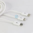 CÁP SẠC PISEN USB => (MICRO, TYPE, LIGHTNING) 1,2M(AP07-1200) BH12T