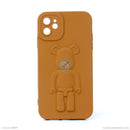 ỐP lưng IPHONE 11 6.1 hình nổi gấu đứng màu nâu