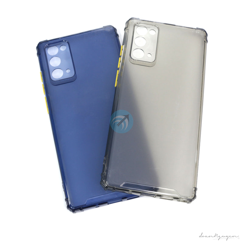 ỐP LƯNG SAMSUNG NOTE 20 ( CHỐNG SỐC - NÚT 2 MÀU)