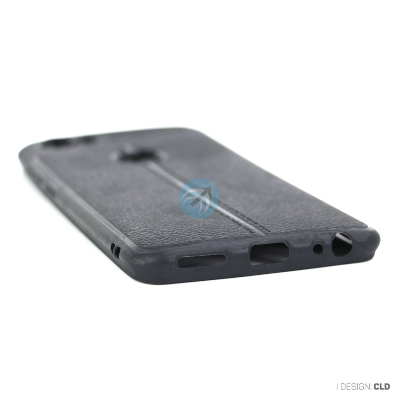 ỐP LƯNG DA ĐIỆN THOẠI VIVO V7 AUTO DẺO ĐEN