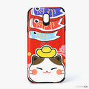 Ốp lưng SAMSUNG J730 dẻo hình mèo thần tài