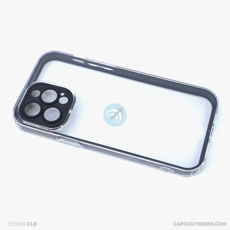 Ốp lưng IPHONE 13 PRO MAX trong tách viền màu